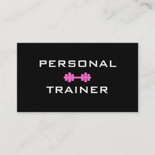 Personal Trainer Dumbell Visitekaartje