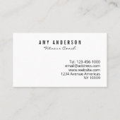 Personal Trainer entraîneur de fitness Carte de vi (Dos)