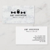 Personal Trainer entraîneur de fitness Carte de vi (Devant / Derrière)