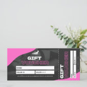 Personal Trainer Fitness Gift Voucher (Staand voorkant)
