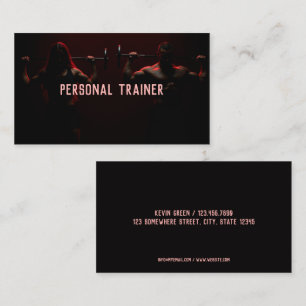 Personal Trainer Fitness Instructor Visitekaartje