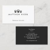 Personal Trainer Fitness KettleBell Visitekaartje (Voorkant / Achterkant)