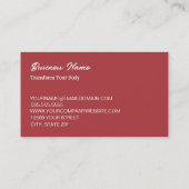 Personal trainer Fitness QR Code Visitekaartje (Achterkant)