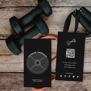 Personal Trainer Fitness Weight Bord Dumbbell Visitekaartje
