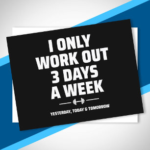 Personal Trainer Funny Gym Exercise Fitness Meme Briefkaart