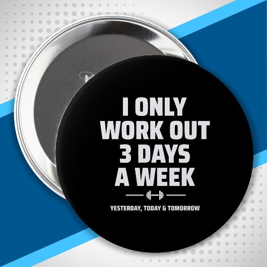 Personal Trainer Funny Gym Exercise Fitness Meme Ronde Button 4,0 Cm