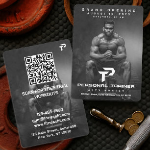 Personal Trainer Gym Fitness Gepersonaliseerd Kaart