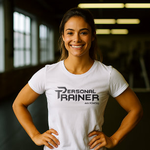 Personal Trainer Gym Fitness Gepersonaliseerd T-shirt
