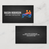 Personal Trainer Modern Logo Visitekaartje (Voorkant / Achterkant)