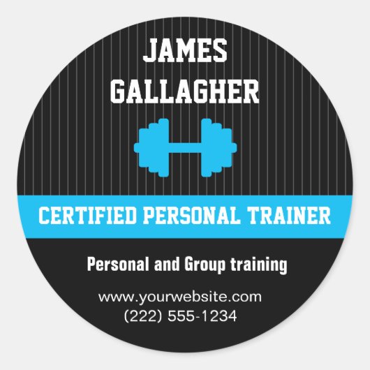 Personal Trainer Promotionele Sticker (Voorkant)