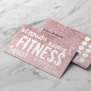 Personal Trainer Roos Gold Glitter Fitness Loyalty