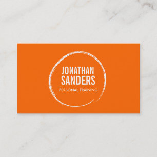 PERSONAL TRAINER SKETCH LOGO OP SINAASAPPEL VISITEKAARTJE