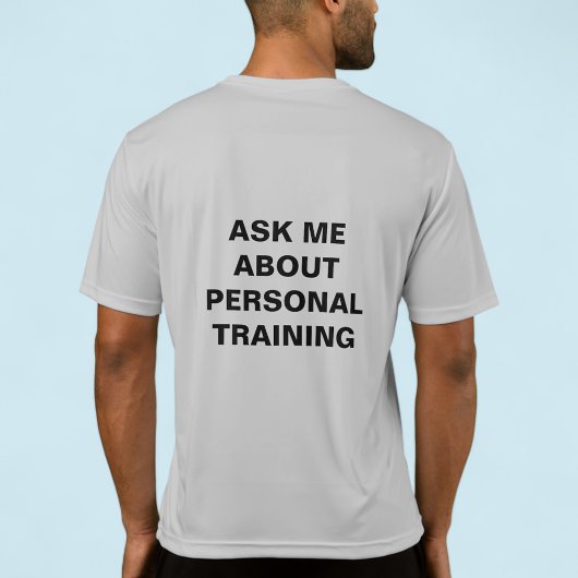 Personal Trainer T-Shirt Custom Print Promotionele