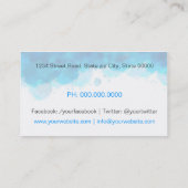 Personal Trainer Visitekaartje (Achterkant)