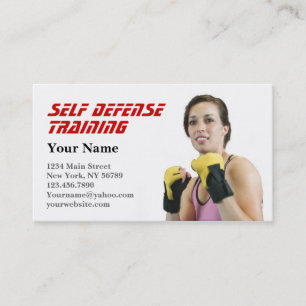 Personal Trainer Zelfverdediging Visitekaartje