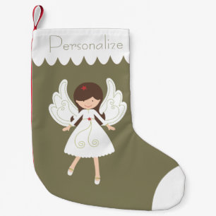 Personalisatie: Kerstengel voor kleine meisjes Kerstsok