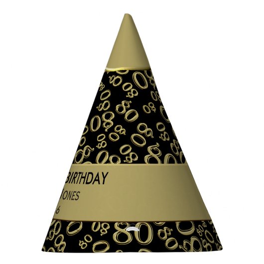 Personalisatie: Over The Hill 80th Birthday Theme Feesthoedjes (Rechts)