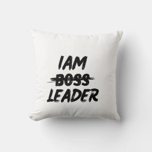 Personalisatie Sierkussen IAM Leader Not Boss
