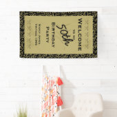 Personalisatie: Welkom bij mijn 50e verjaardag Spandoek (Insitu)