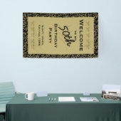 Personalisatie: Welkom bij mijn 50e verjaardag Spandoek (Beurs)