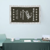 Personalisatie: Welkom bij mijn 50e verjaardag Spandoek (Beurs)