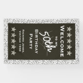 Personalisatie: Welkom bij mijn 50e verjaardag Spandoek (Horizontaal)