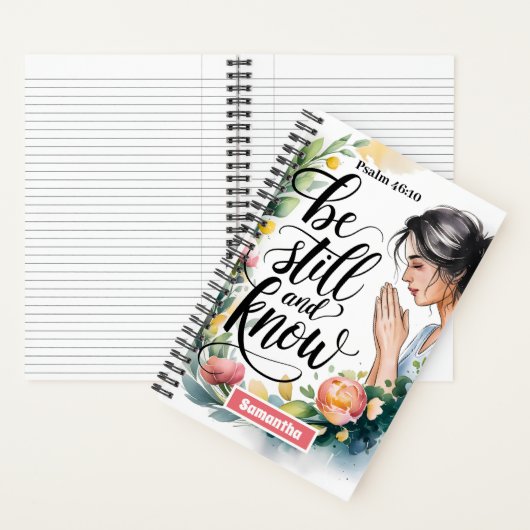 Personalisé Be Still and Know Christian Journal (À l'intérieur)