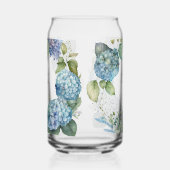 Personalise Bridal Shower Blue Hydrangeas Blikvorm Glas (Links)