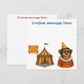 Personalise: Chester the chimp clown (Voorkant / Achterkant)