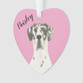 Personalisé Coeur rose Harlequin Grand Danse (devant)