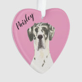 Personalisé Coeur rose Harlequin Grand Danse (devant)