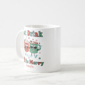 Personalisé Danser Funny Cocaca Christmas Mug (Devant gauche)