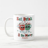 Personalisé Danser Funny Cocaca Christmas Mug (Gauche)