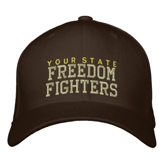 Personalisé Freedom Fighters Embroded Casquette (Devant)