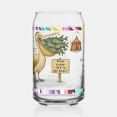 Personalise: Pierre pelican's brilliant beak Blikvorm Glas (Voorkant)