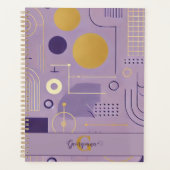 Personalisé Purple & Or Scandinave Minimaliste (Devant)