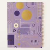 Personalisé Purple & Or Scandinave Minimaliste (Dos)