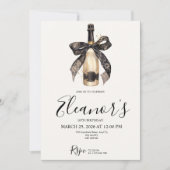 Personalised 18th Champagne Birthday Invitation (Devant)