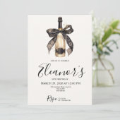 Personalised 18th Champagne Birthday Invitation (Debout devant)