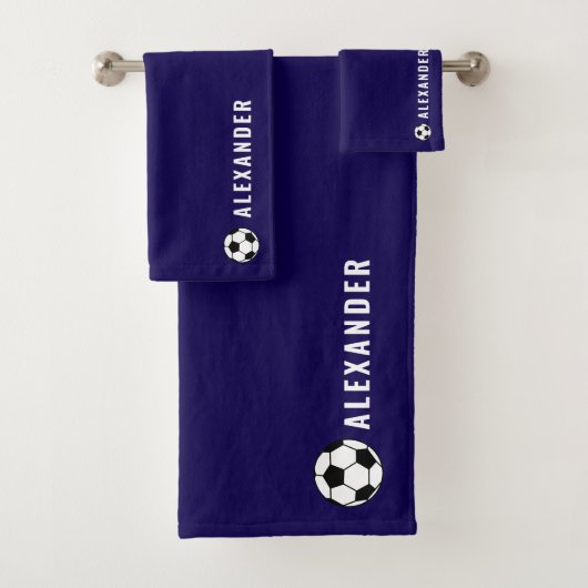 Personalised 3-Piece Sports Towel & Flannel Set | (En situation)