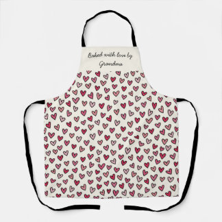 Personalised Apron - Baked with Love Schort