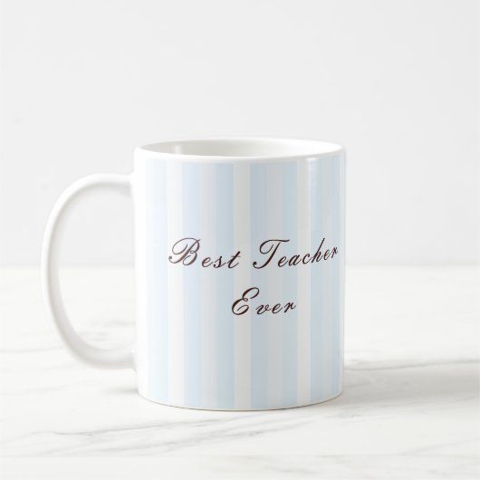 Personalised Best Teacher Ever Mug (Gauche)