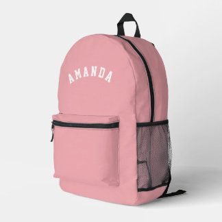 Personalised Blush Pink Kids Back to School Bedrukte Rugzak