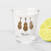 Personalised cello gift shot glas (Voorkant)