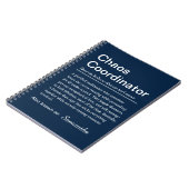 Personalised Chaos Coordinator Definition Notitieboek (Linkerzijde)