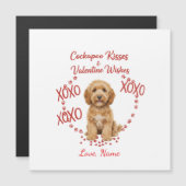 Personalised Cockapoo Kisses Valentine Wishes (Voorkant / Achterkant)