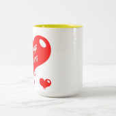 Personalised Coffee Mug For Girlfriend-Boyfriend Tweekleurige Koffiemok (Center)