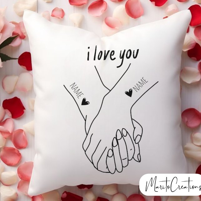 personalised cushion to give as a valentine's day  kussen (Creator heeft geüpload)