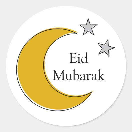 Personalised Eid Mubarak Stickers (Voorkant)