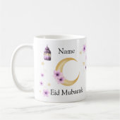 Personalised Flowers Eid Mubarak Ceramic Mug (Gauche)